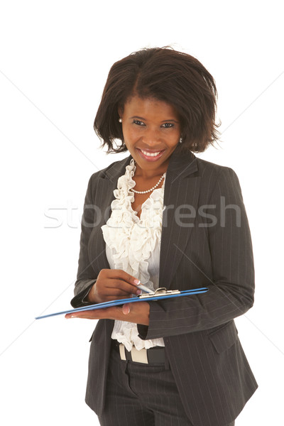 Stock photo: Beautiful African businesswoman