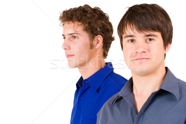 Gens d'affaires 18 deux permanent hommes [[stock_photo]] © Forgiss
