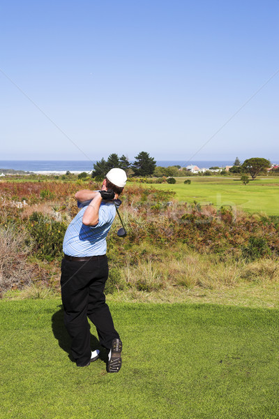 Zdjęcia stock: Golf · 16 · człowiek · gry · zielone · relaks