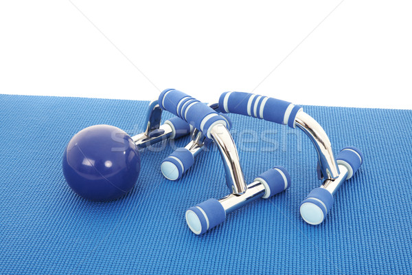 Fitness Ausrüstung Sammlung weichen Yoga nicht Stock foto © Forgiss