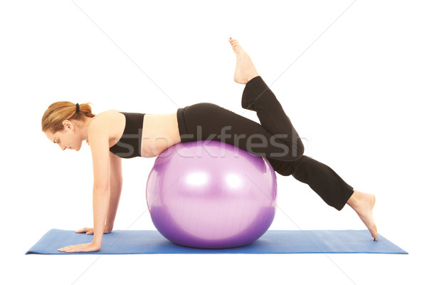 Pilates exercise series Stock photo © Forgiss