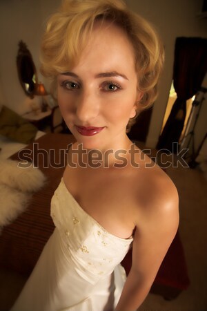 Beautiful young bride Stock photo © Forgiss