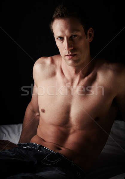 Fit young man Stock photo © Forgiss