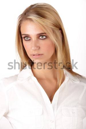 Beautiful blonde woman Stock photo © Forgiss