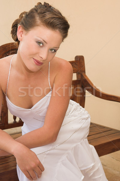 Beautiful young bride Stock photo © Forgiss