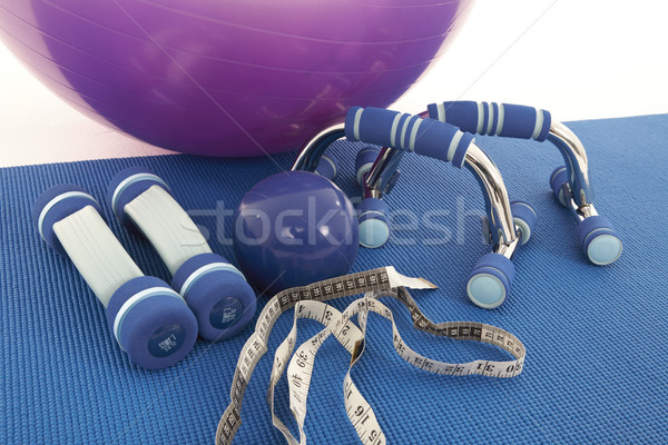 Fitness raccolta soft yoga texture Foto d'archivio © Forgiss