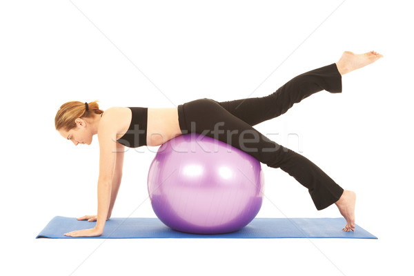 Pilates exercise series Stock photo © Forgiss