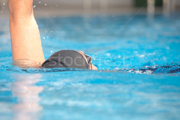 Zwemmer gezonde mannelijke aquatisch atleet Stockfoto © Forgiss