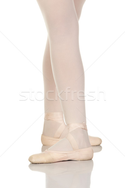 Jeunes ballerine fille blanche réfléchissant Photo stock © Forgiss