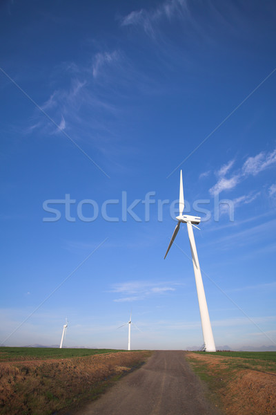 Wind powered turbine Stock photo © Forgiss