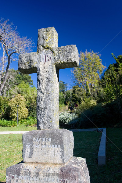 Foto d'archivio: Vecchio · pietra · tomba · cross · chiesa