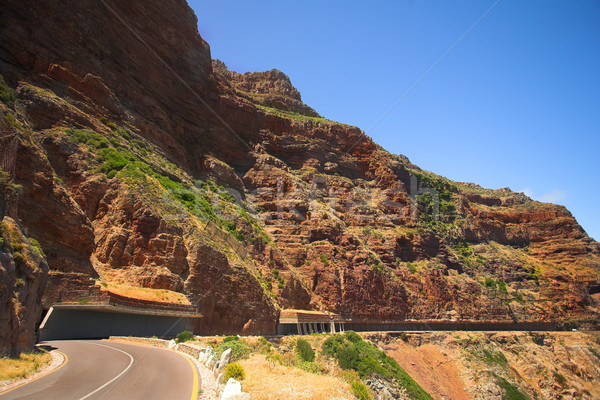 The Famous Chapmans Peak half tunnel Stock photo © Forgiss