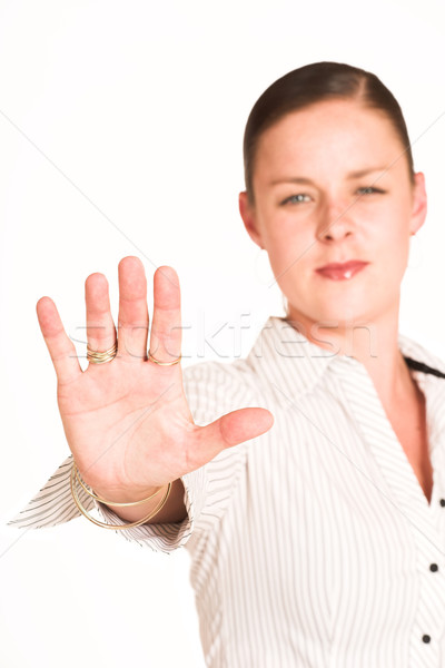 商界女強人 31日， 白 襯衫 手 商業照片 © Forgiss