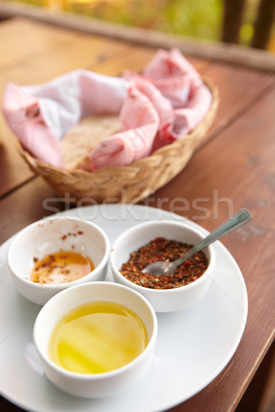 Condiments and bread Stock photo © Forgiss