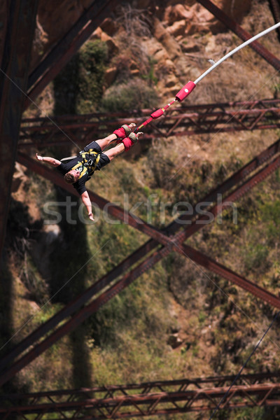 Rivière pont Afrique du Sud mouvement homme sable [[stock_photo]] © Forgiss