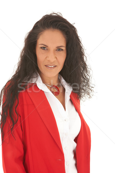 Belle femme d'affaires portrait jeunes longtemps Photo stock © Forgiss