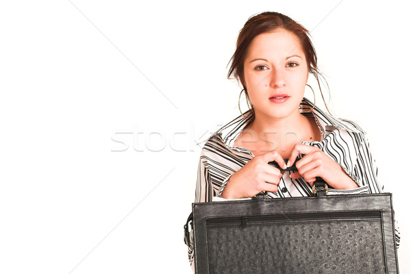 деловой женщины белый рубашку черный Сток-фото © Forgiss