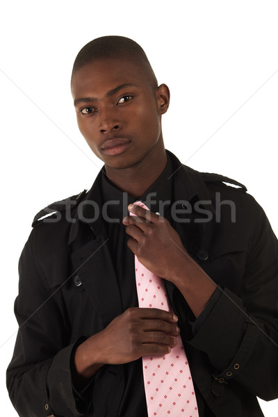 Schwarz african Geschäftsmann jungen professionelle Erwachsenen Stock foto © Forgiss