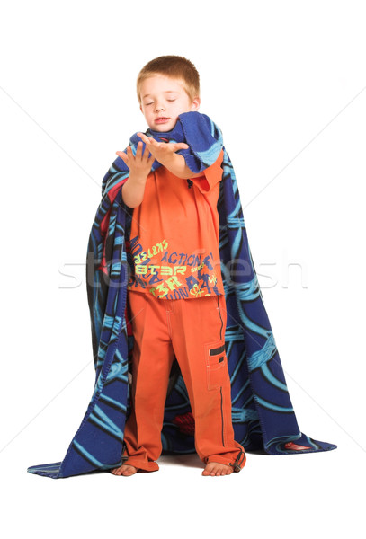 Enfants garçon couverture sur [[stock_photo]] © Forgiss