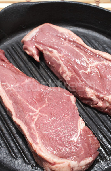 Brut viande préparé noir fonte texture [[stock_photo]] © Forgiss