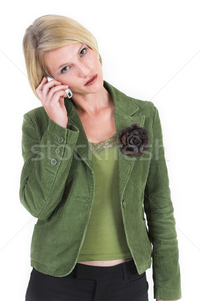 ストックフォト: ビジネス · 女性 · 女性 · 携帯電話 · ファッション · 美