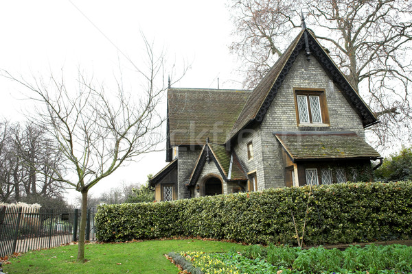 London Haus Garten Vorort Natur grünen Stock foto © Forgiss