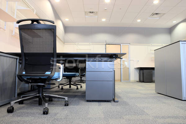Interior novo escritório vazio moderno mobiliário Foto stock © Forgiss