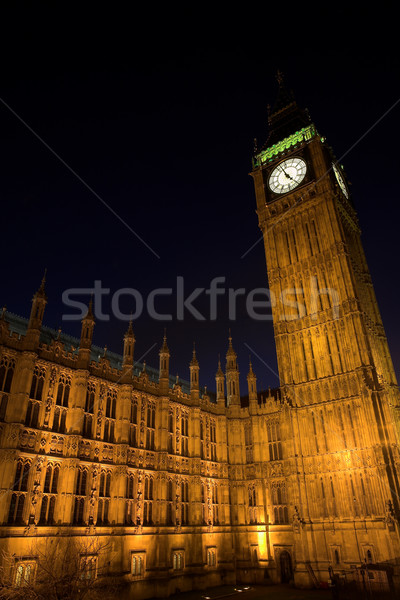 Big Ben nuit maison pont lumières couleur [[stock_photo]] © Forgiss