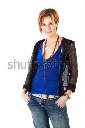 美しい 成人 女性 白人 短い ストックフォト © Forgiss