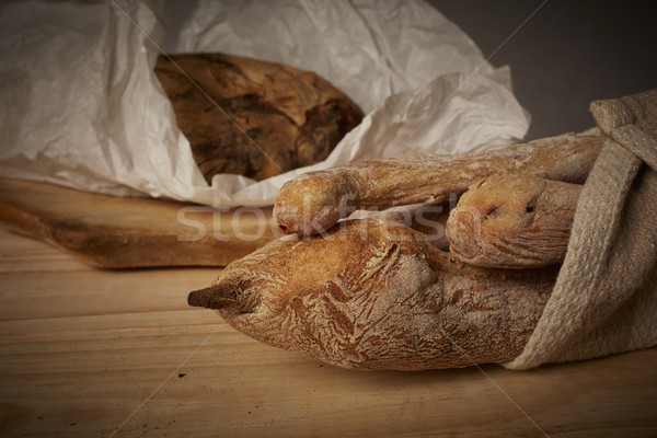 fresh homemade bread Stock photo © forgiss