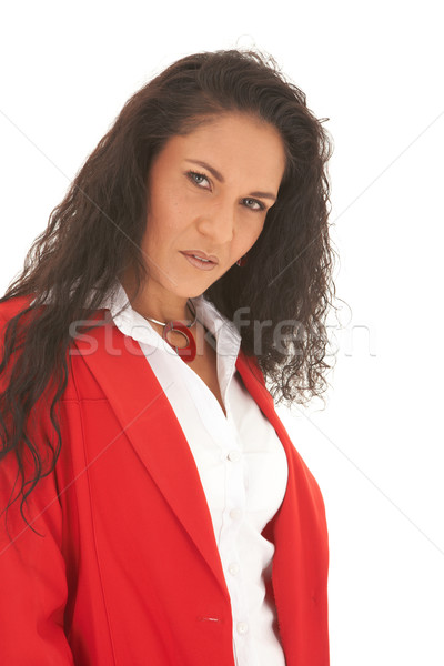Belle femme d'affaires portrait jeunes longtemps Photo stock © Forgiss
