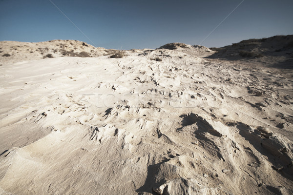 Sandstein Strand Rand Wüste nördlich Küste Stock foto © Forgiss