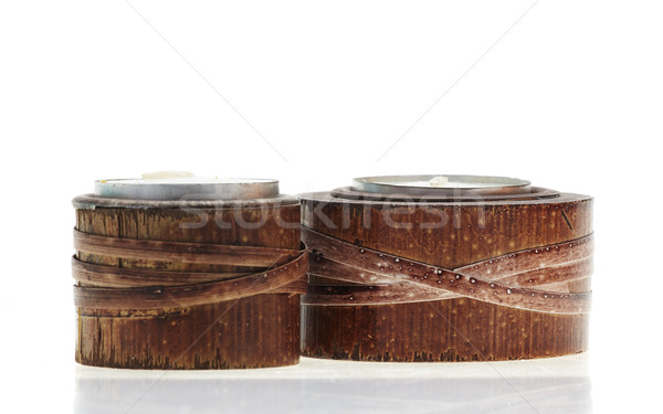 Bamboo candle holders Stock photo © forgiss