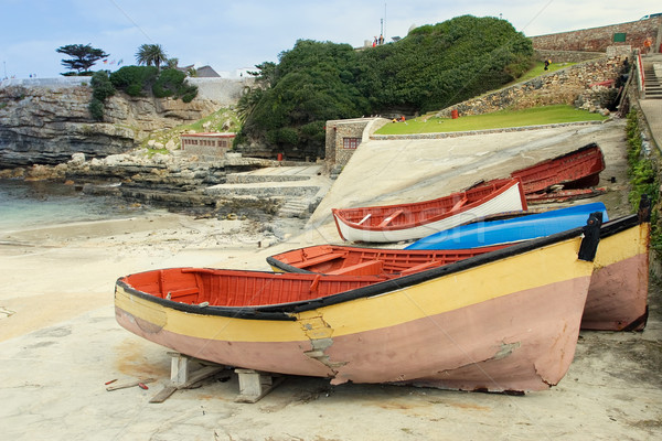 Hafen verfallen Boote Südafrika Wasser Meer Stock foto © Forgiss