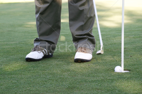 Verde golf sport bandiera maschio swing Foto d'archivio © Forgiss