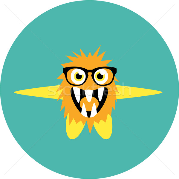 Vector set of cartoon cute monsters and aliens. Stock photo © Fosin