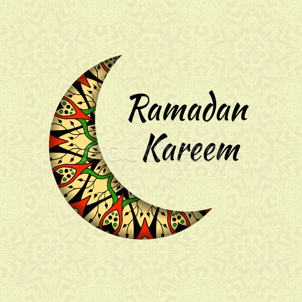 Ramadan powitanie projektu kartkę z życzeniami hojność święty Zdjęcia stock © Fosin