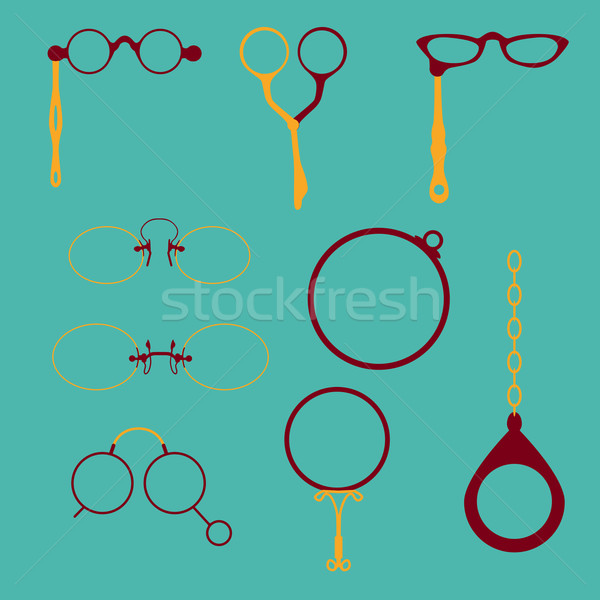 Guy in pince-nez. Stock Photo