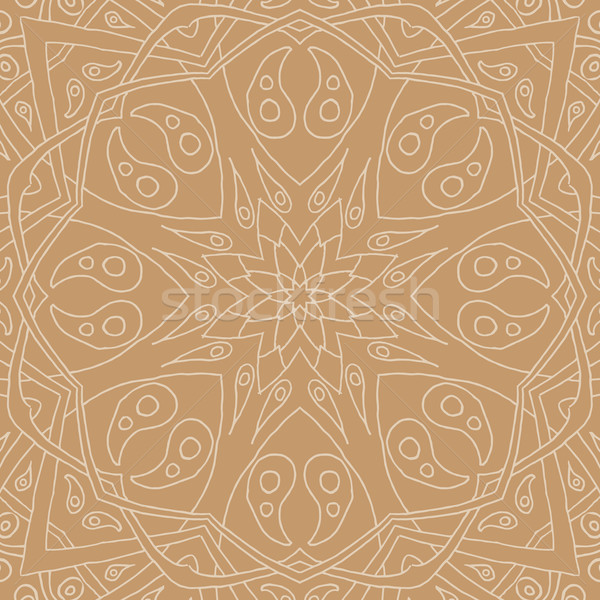 Mandala floral étnico abstrato decorativo Foto stock © Fosin