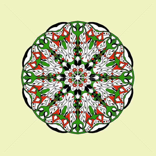 Mandala etnische abstract decoratief Stockfoto © Fosin
