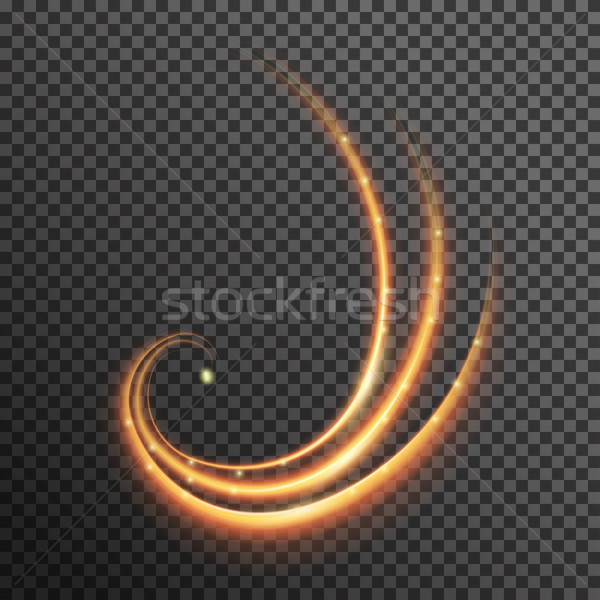 Stock fotó: Vektor · tűz · csillog · spirál · hullám · vonal