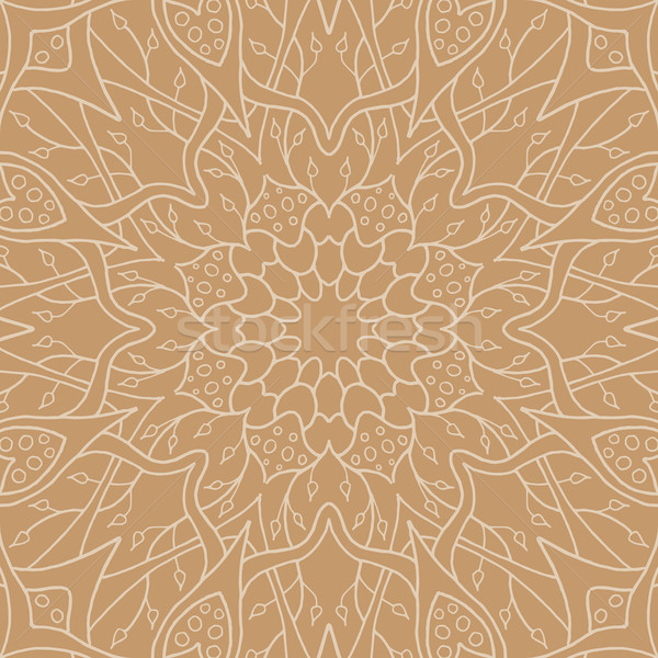 Mandala seamless pattern. Floral ethnic abstract decorative ornament Stock photo © Fosin