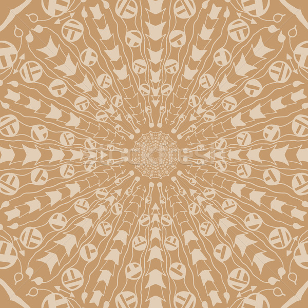 Mandala floral étnico abstrato decorativo Foto stock © Fosin