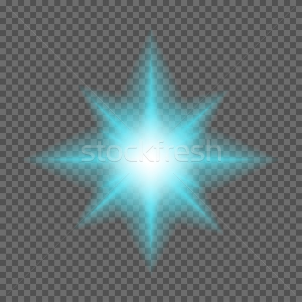 ストックフォト: ベクトル · 光 · 透明な · 勾配 · 星