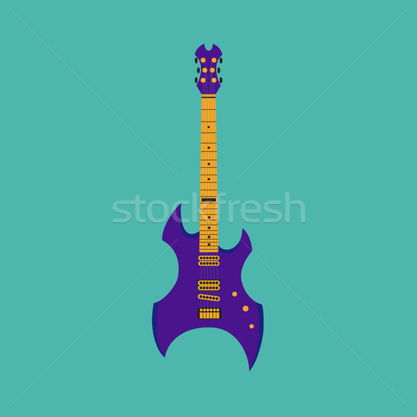 Metales pesados guitarra estilo diseno cuerpo puente Foto stock © Fosin