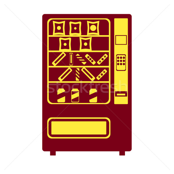 Stockfoto: Automaat · icon · eps · 10 · business · chocolade