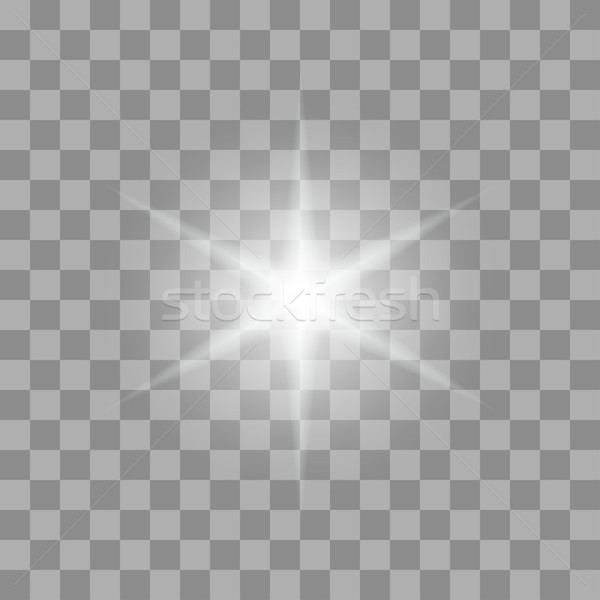 Wektora świetle przezroczysty gradient gwiazdki Zdjęcia stock © Fosin