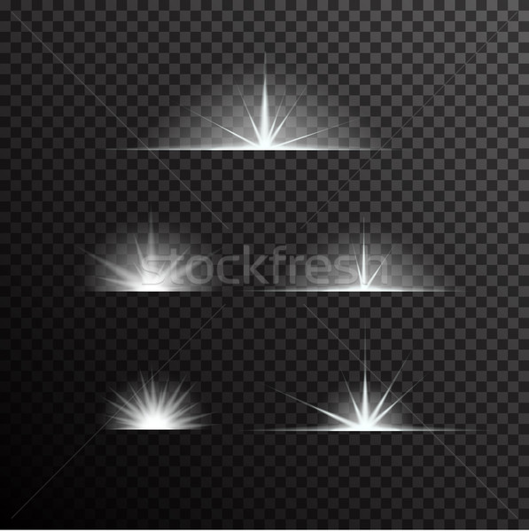 Wektora zestaw świetle czarny gradient Zdjęcia stock © Fosin
