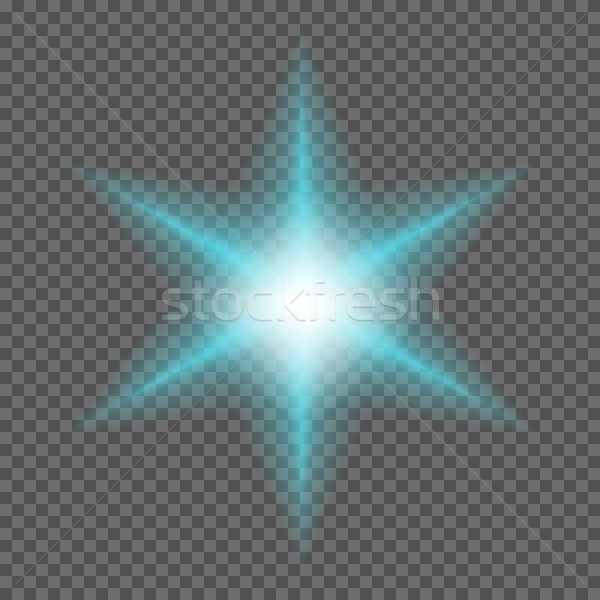 Stockfoto: Vector · licht · transparant · helling · sterren