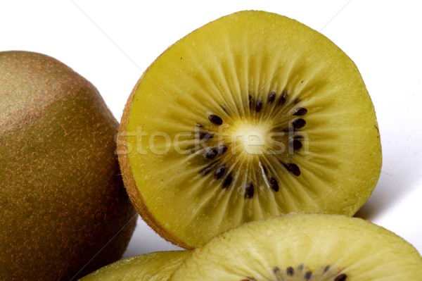 Kiwi vruchten geheel geïsoleerd witte Stockfoto © Fotaw